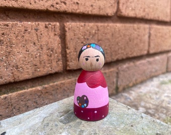 Frida Kahlo Pegdoll , inspirational women, little people big dreams, astronaut