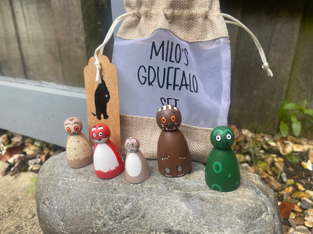 Gruffalo Peg Dolls/ Gruffalo Play Set/ Gruffalo Gift Set/ Childrens Gruffalo Birthday Etsy