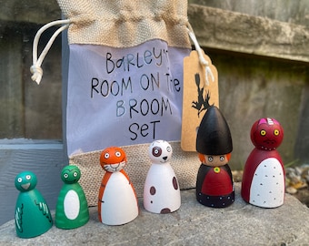 Room on the Broom- Room on the broom- Peg Dolls - EYFS - Storytelling- Montessori- Witch - Dragon - Fairytale - EYFS Resources