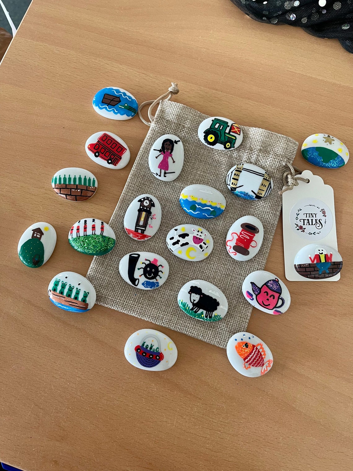 Nursery Rhyme Stones Hand Painted in the UK Gift rhymes Etsy