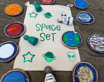 Space set/ planets/ space peg dolls/ space resources / space / early years resources / learning planets / astronauts/ aliens