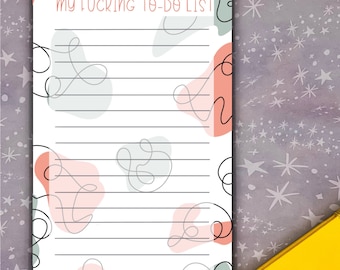 Fucking To Do List Notepad