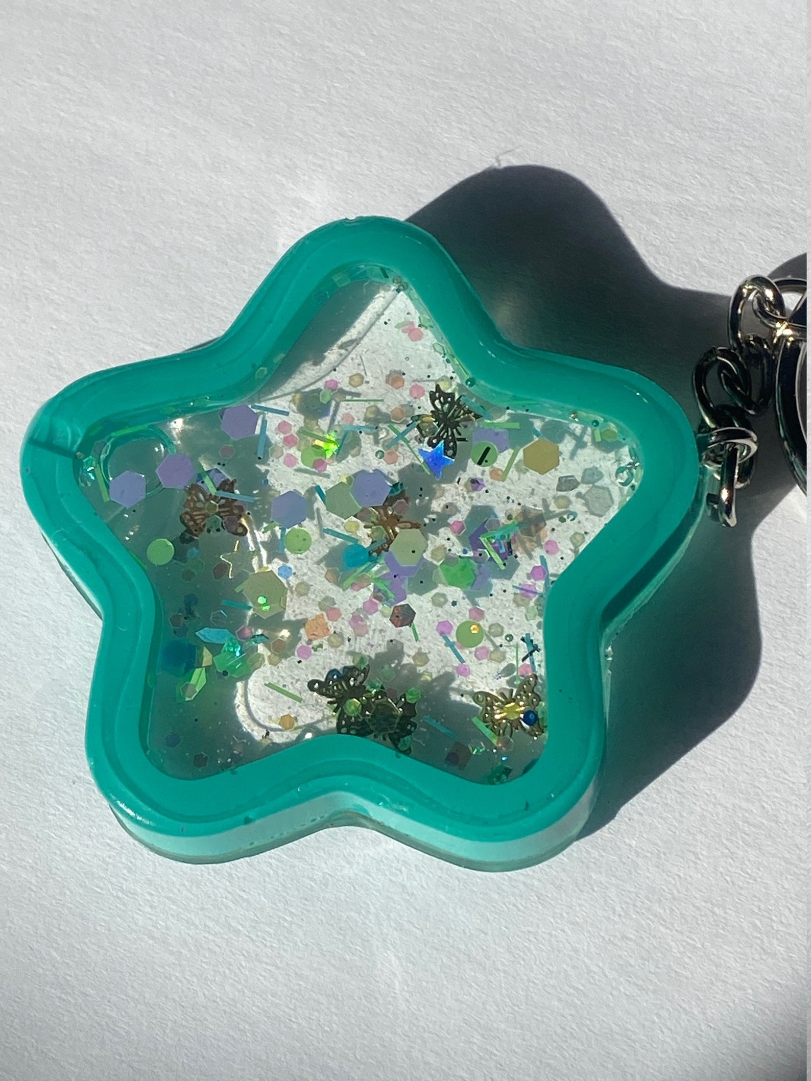 Resin shaker charms. Shaker keychain. Shaker glitter Etsy