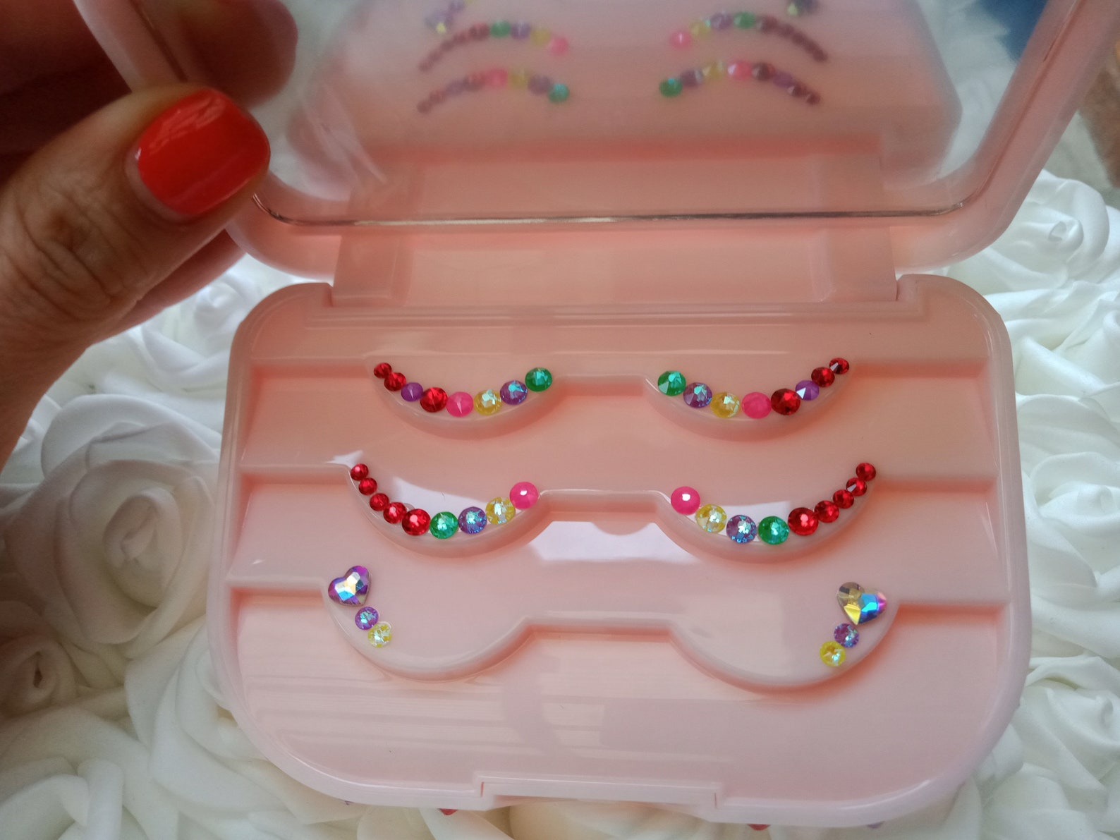 Eyelash case with Eyelashes and mirror Etsy