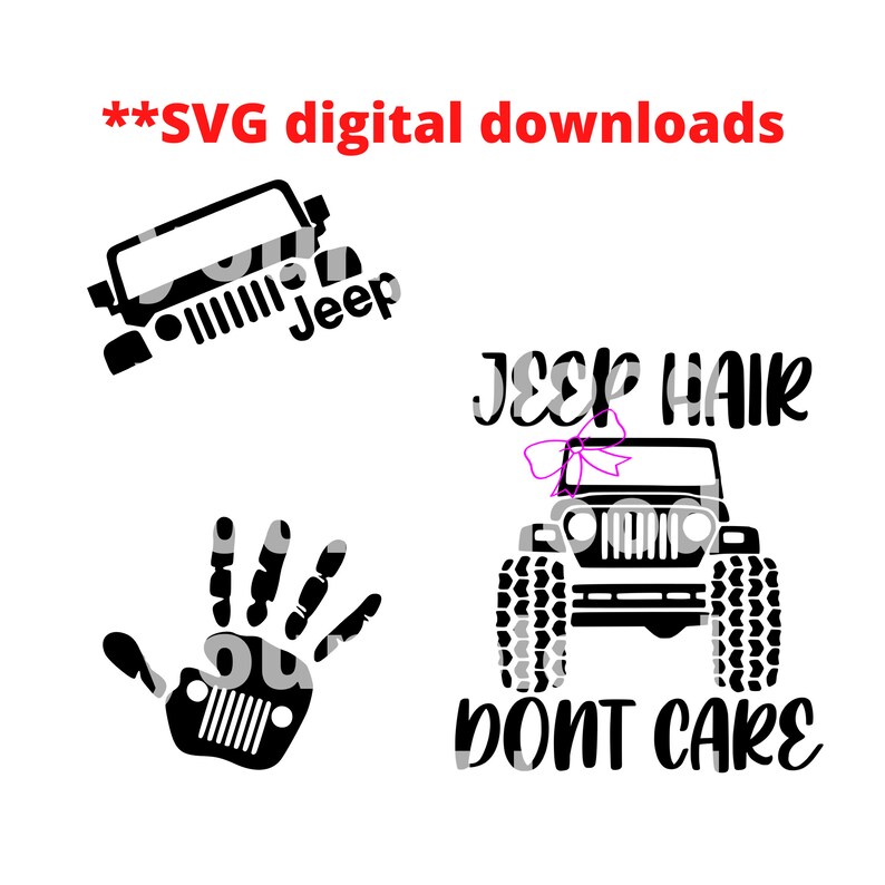 Download Jeep wave Jeep Hair Don't Care Jeep SVG DIGITAL DOWNLOAD ...
