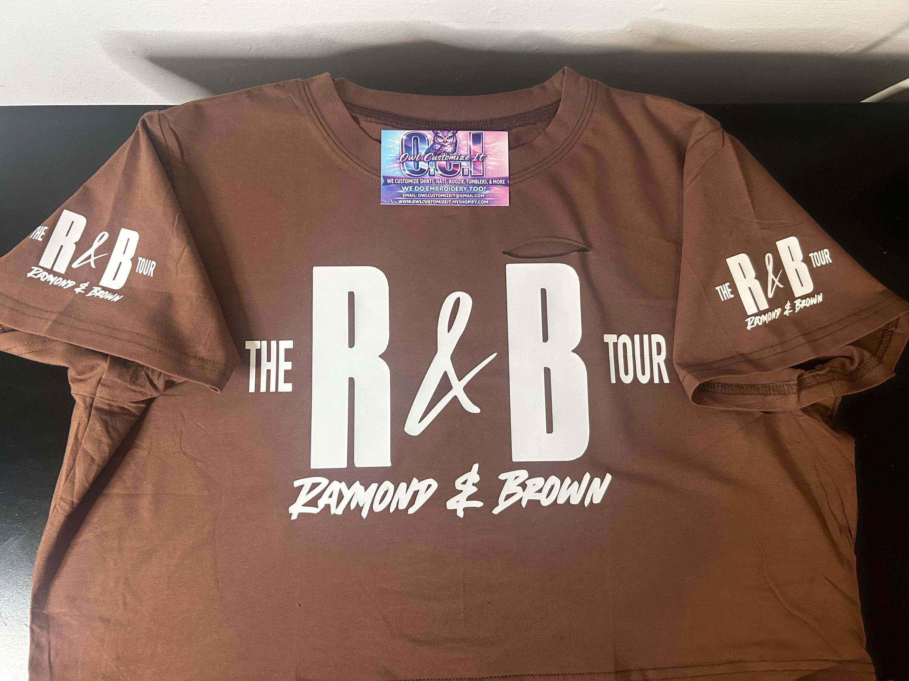 Custom 90s R and B Tour Shirt, Raymond and Brown - Etsy