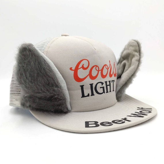 Coors Beer Wolf Decorative Snapback Trucker Hat Mesh Cap Etsy