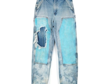 Mens Two Tone Jeans - Etsy Australia