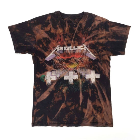 Metallica Bleached Tie Dye T-shirt Metal - Etsy Israel