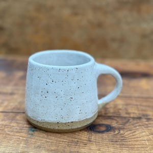 Soft White Speckled Coffee Mug