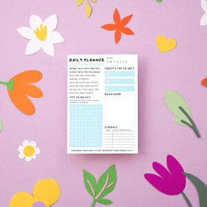 A Daily Planner 5x7 Inch to Do List Wellness Planner - Etsy