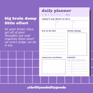 Daily Planner 5x7 Inch to Do List Wellness Planner Notepad Planner ...