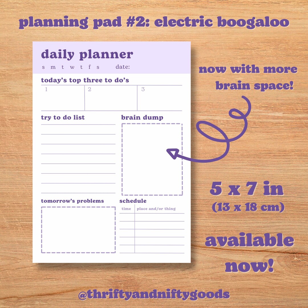 Daily Planner 5x7 Inch to Do List Wellness Planner Notepad Planner ...