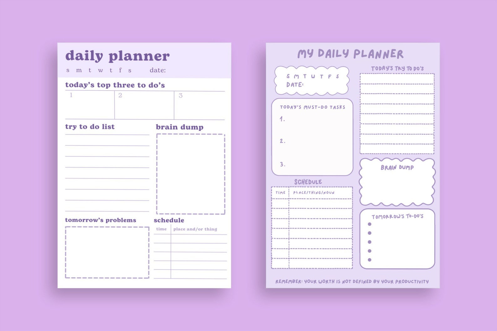 Daily Planner 5x7 Inch to Do List Wellness Planner - Etsy