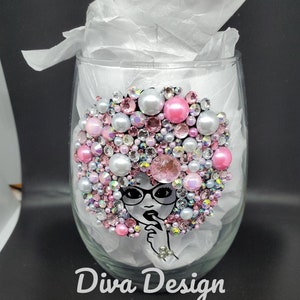 Beautiful Bling Wine Glass