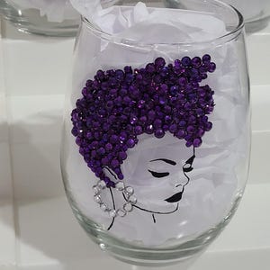 Bling Wine Glass, Diva Wine Glass
