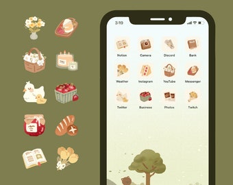 Spring Picnic Icon Set & Wallpaper (iOS 14 + Android)