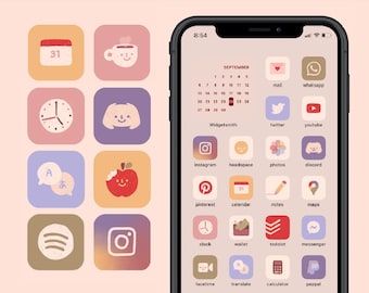 Daily Pastels Icon Set (iOS 14 & Android)