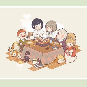 Howl's Moving Castle - Breakfast Kotatsu Print