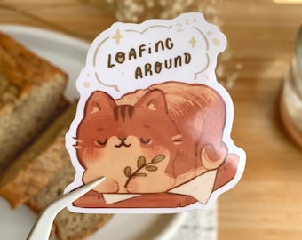 Cat Loaf - Clear Vinyl Sticker