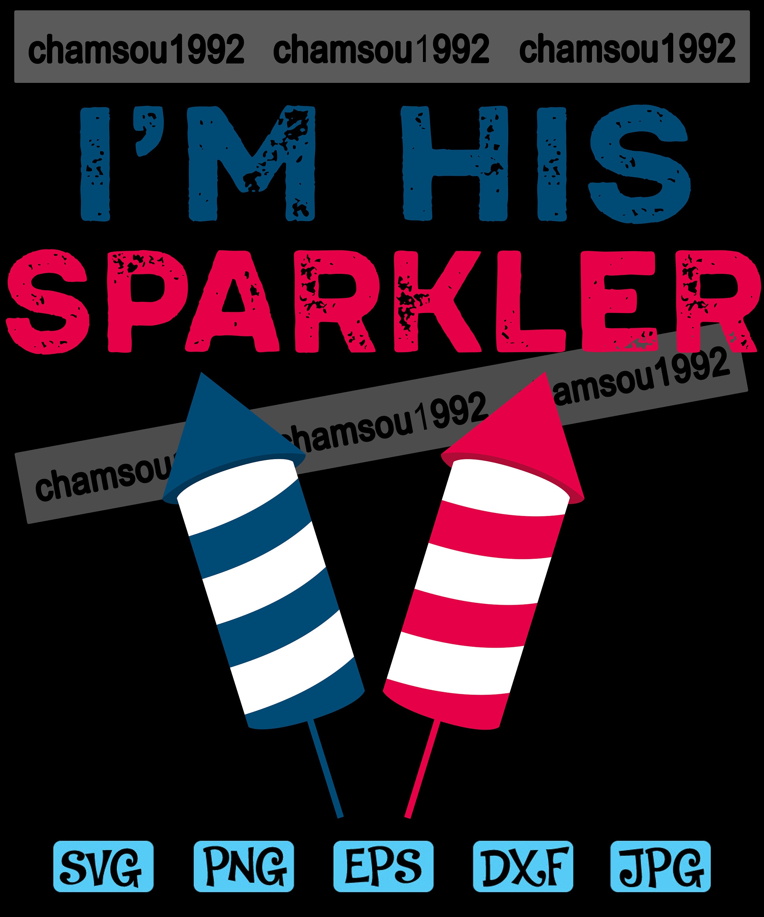 She is My Firecracker Svg I'm His Sparkler Svg 4th of Etsy UK