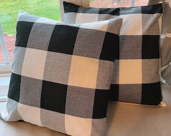 Plaid Throw Pillow Etsy
