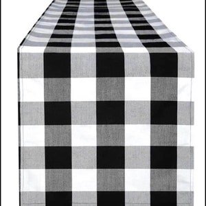 CLEARANCE SALE! Classic Buffalo Plaid Checker Table Runner size 13x71” Farmhouse Everyday Home decor