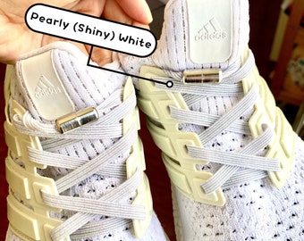 DIY Stretchy Flat Shiny Elastic Shoelaces con pergaminos, Cordones elásticos sin necesidad de atarte los zapatos, Diferentes opciones de color