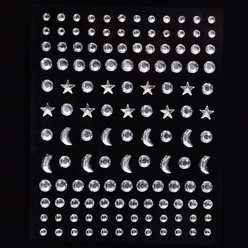 DIY Rhinestones Face Stickers Makeup [2 Selections], Star Diamond ...
