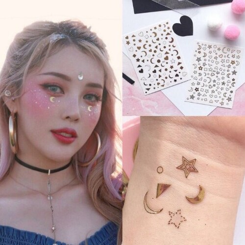 3D STAR Face Sticker Jewelry Rhinestones Festival Makeup Coach Etsy
