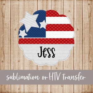 Patriotic Youth Transfer, Fourth of July Transfer, Ready to Press, Sublimation Transfer, Heat Transfer Vinyl, HTV, Full Color, DIY