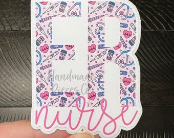 ER Nurse Sticker, Nurse Sticker, Vinyl Sticker, Water bottle Sticker, Laptop Sticker, Custom Stickers, Car Decal, Healthcare Worker Sticker