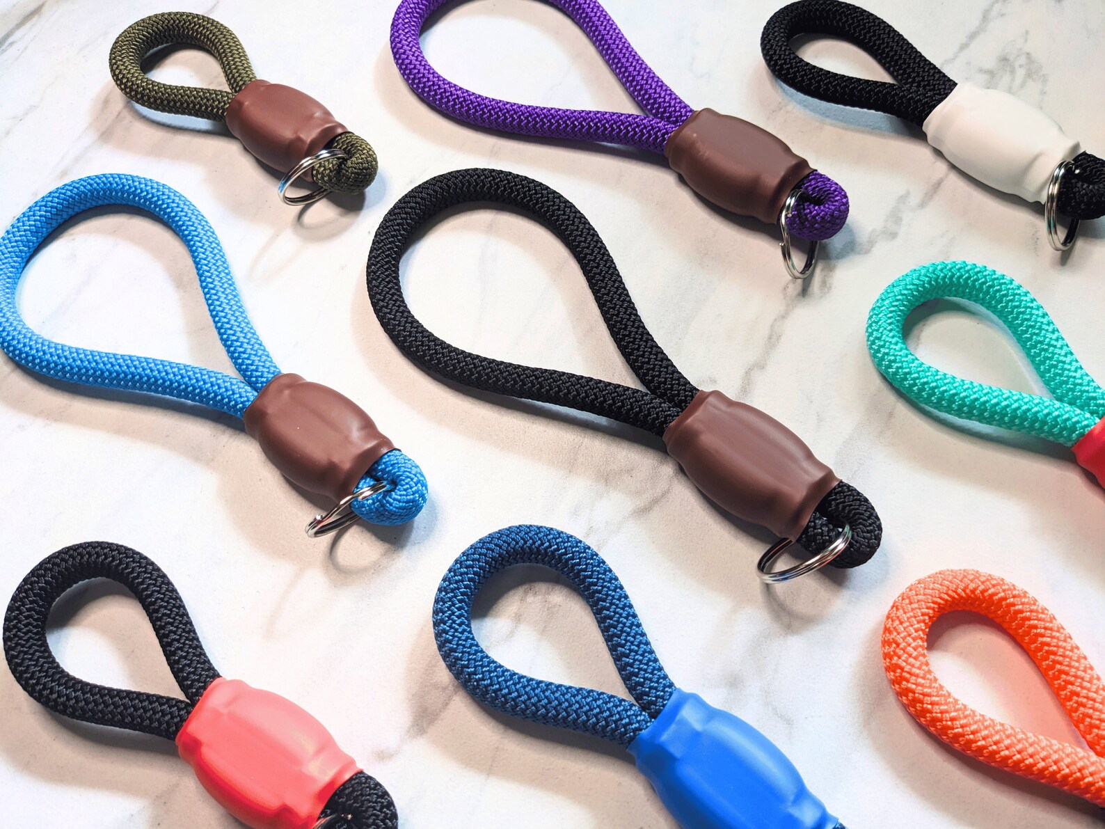 Key Fob Bell Rope Custom Solid Color Rope Keychain, Paracord Wristlet / Key Fob - Etsy