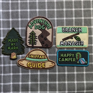 Dog Merit Badge | Iron-On Patches for Dogs, Custom Dog Bandana Badges