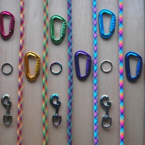 Design Your Own Dog Leash, Custom Pet Lead, Create Your Perfect Lightweight and Durable Rope Leash for Dogs, Colorful Carabiner Rope Leash