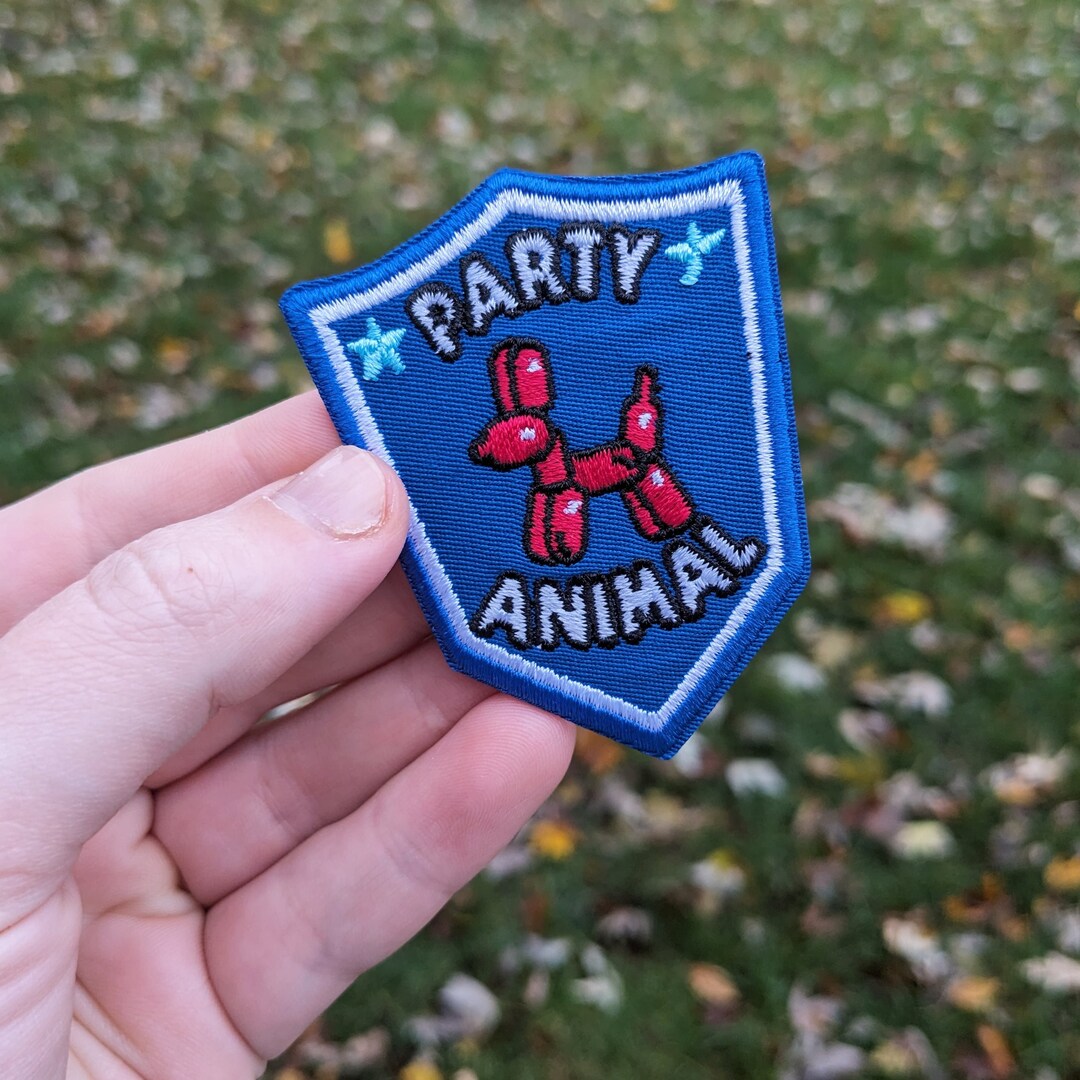 Dog Birthday Merit Badge, Iron-on Patches for Dogs, Bandana Embroidered ...