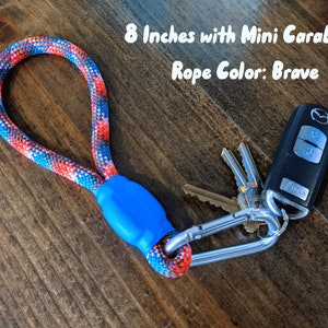 Custom Color Rope Keychain, Paracord Wristlet / Key Fob image 3