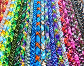 Custom Color Rope Dog Leash, Carabiner Pet Leash, Lightweight and Durable Rope Leash, Rope Lead for Small and Big Dogs, Adventure Dog
