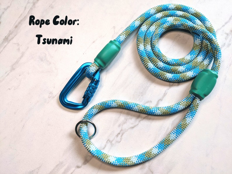Custom Rainbow Rope Dog Leash, Carabiner Pet Leash, Lightweight and Durable Rope Lead, Colorful Rope Leash for Small Dogs and Big Dogs image 7