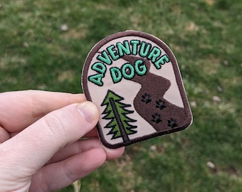 Dog Merit Badge | Iron-On Patches for Dogs, Dog Bandana Badges, Embroidered Patch for Girl and Boy Dogs, Rescue Dog Gift, Pet Scout Badge