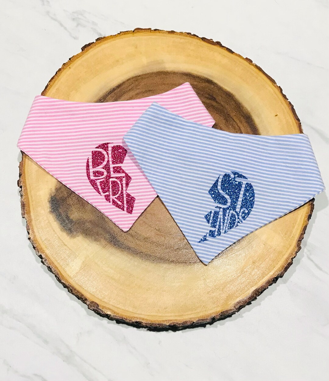 Best Friends Matching Dog and Cat Bandanas, Galentine's Day Pet Bandana