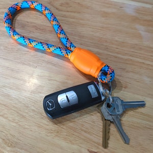 Custom Color Rope Keychain, Paracord Wristlet / Key Fob image 9