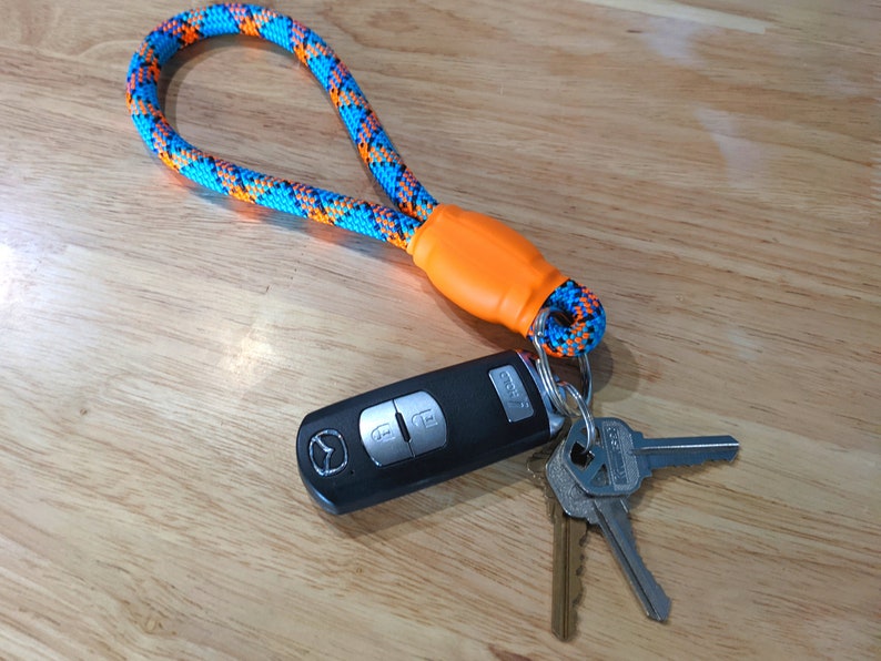 Custom Color Rope Keychain, Paracord Wristlet / Key Fob Bild 9