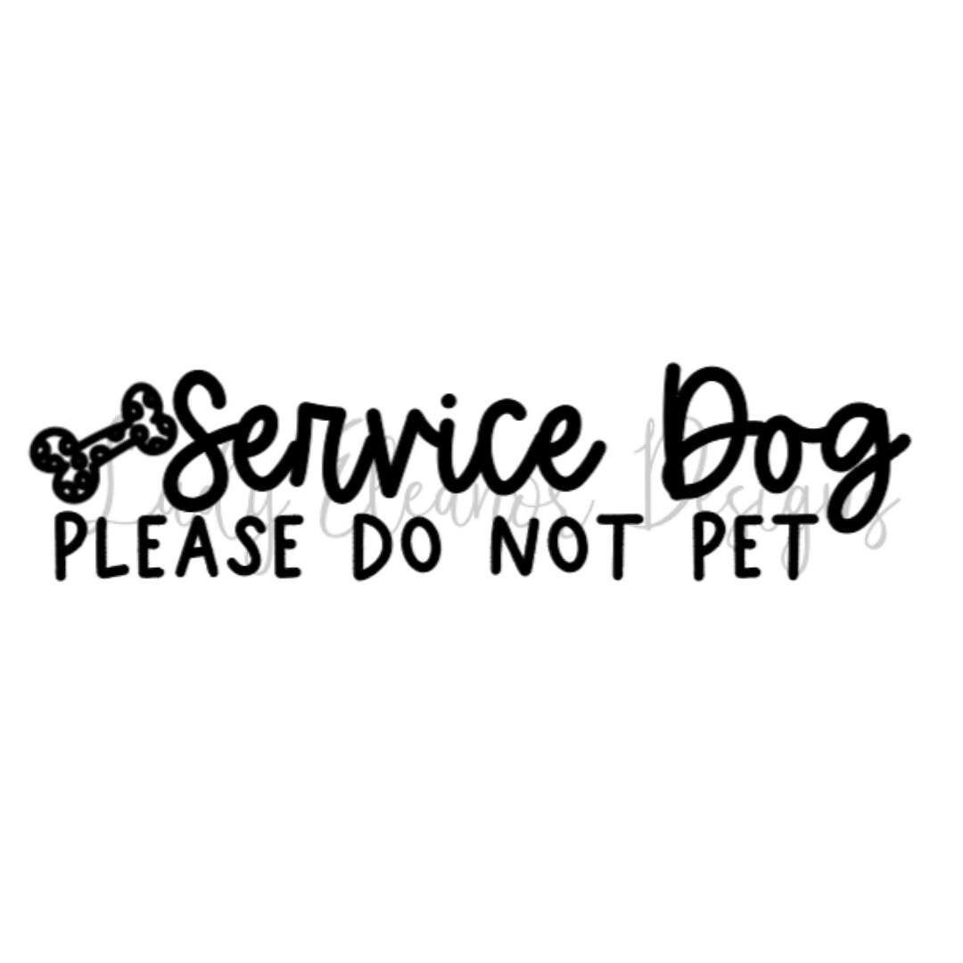 Service Dog Please Do Not Pet SVG Service Dog Cut File Dog Etsy
