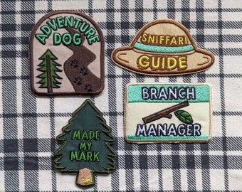 Dog Merit Badge | Iron-On Patches for Dogs, Custom Dog Bandana Badges
