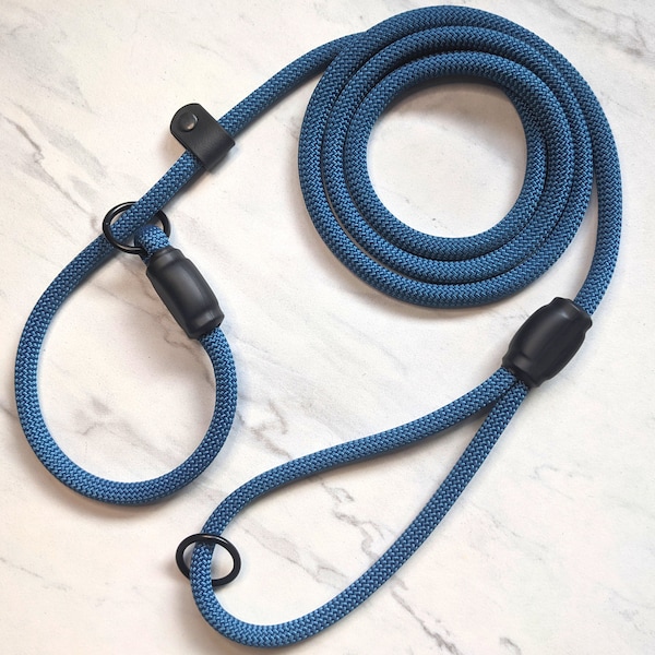 Custom Solid Color Rope Slip Leash, Slip Leash for Dogs, Custom Color Slip Lead Dog Leash, Training Leash, Durable Rope Leash for Dogs