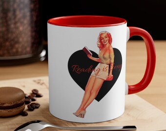 La lettura è sexy / Tazza da lettura / Regali per bibliofili / Nerd del libro / Tazza da bibliotecario / Tazza da caffè da bibliotecario Tazza da caffè con accento, 11oz 15oz