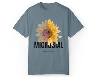 Comfort Colors Microbiology Sunflower Shirt, Future Microbiologist Graduation Laboratory Scientist Lab Tech Nurse Pathology Gifts