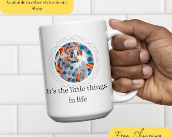 Biology mug, Biology major gift, Biologist Science mug, Funny science gift, Graduate student gift, STEM gift, It's the Little Things In Life