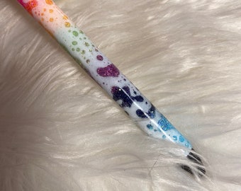 Power wash glitter rainbow pen